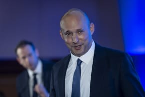 Former Prime Minister Naftali Bennett attends a Conference of Presidents of Major American Jewish Organizations in Jerusalem, on February 17, 2026.
