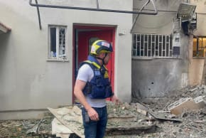 MDA responder views destruction from Iranian missile attack, April 1 2026