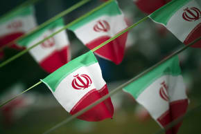 Reuters and other foreign media are subject to Iranian restrictions on leaving the office to report, film or take pictures in Tehran. Iran's national flags are seen on a square in Tehran February 10, 2012.