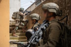 IDF soldiers of the Paratroopers Brigade, operating under the 98th Division, seen during operational activity in southern Lebanon, April 2026.