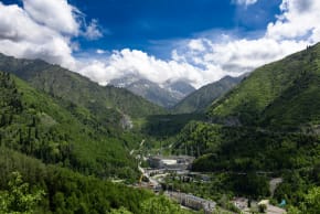 Illustrative image of a town in Central Asia.