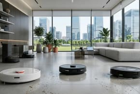 Robot vacuum and mop robots.