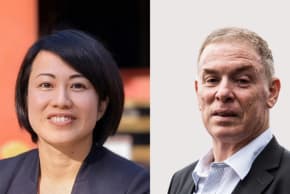 From right to left – Shmuel Kedmi, CEO of NetZero Ventures, and Yoko Yamaguchi, Business Development Manager at NGLI.