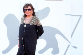 Hana Laszlo walks the red carpet ahead of a movie showing at the 77th Venice Film Festival, September 2020; illustrative.
