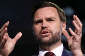US Vice President JD Vance speaks at This is the Turning Point Tour at the University of Georgia in Athens, Georgia, US, April 14, 2026.