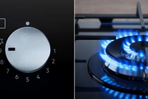 AEG Step Power glass gas cooktops.