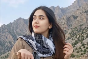  Ghazal Molan, the youngest female Peshmerga opposed to the Islamic Republic, had joined Kurdish armed opposition forces across the border at the age of 18 and died on Tuesday evening.