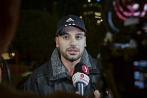 Right-wing activist Mordechai David arrives for questioning at a police station in Tel Aviv, in central Israel, on February 1, 2026.