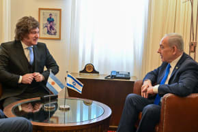 PRIME MINISTER Benjamin Netanyahu meets with President of Argentina Javier Milei in Israel, April 19, 2026.