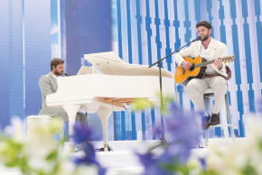 Alon Ohel (right) accompanied by his brother, Ron.