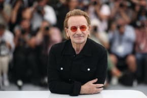 U2 SINGER Bono poses during a photocall for ‘Bono: Stories of Surrender’ at the 78th Cannes Film Festival in France, last year. 