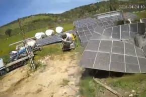 THE IDF destroys solar panels in southern Lebanon.