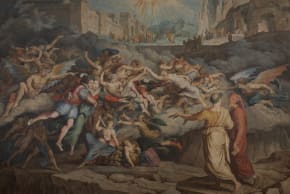 Dante and Virgil in the Second Circle of Hell, 1823. Found in the Collection of Thorvaldsens Museum, Copenhagen. Artist Koch, Joseph Anton (1768-1839). (photo credit: Fine Art Images/Heritage Images/Getty Images)