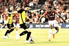 BEITAR JERUSALEM (in yellow) and Hapoel Beersheba are in a tight title race, separated by just two points after their 2-2 draw over the weekend.