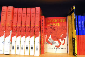 A January 28, 2010 photo shows a copies of "The Catcher in the Rye" by author J.D. Salinger at a bookstore in Washington, DC. 