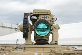 El sistema de defensa láser Iron Beam, fotografiado en diciembre de 2025.