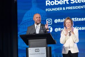 Bishop Robert Stearns, president of Eagles Wings and Susan Michael, president of ICEJ USA at last year’s Israel Advocacy Day event