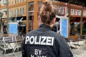 German police in Munich, Germany, April 10, 2026.