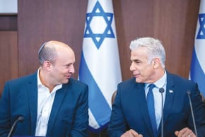 TO BEAT the incumbent prime minister, opposition leaders and former prime ministers Naftali Bennett (left) and Yair Lapid must come up with a plan and agree on a set of actions they will take collectively should they unseat Netanyahu. 
