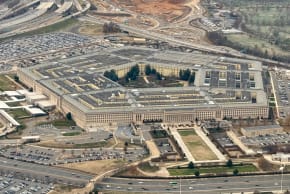 A view of the Pentagon on December 13, 2024, in Washington, DC. Home to the US Defense Department, the Pentagon is one of the world's largest office buildings.