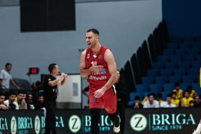 Israeli basketball player Raz Adam shares a picture of himself on his personal X/Twitter.