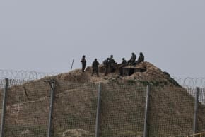 The Israeli army near the border fence with Gaza, southern Israel. February 09, 2026.
