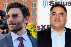 Antisemitic left-wing streamer Hasan Piker (L) and Young Turks founder Cenk Uygur (R).