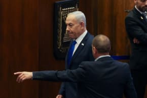 Israeli Prime Minister Benjamin Netanyahu attends a vote to elect Israel's next state comptroller at the Knesset, Israel's parliament, in Jerusalem, June 3, 2026. 