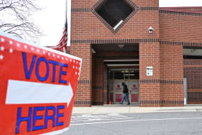 Mecklenburg County voters go to polls for the midterm elections as the Board of Elections receives the ballots in Charlotte, North Carolina on March 3, 2026. 