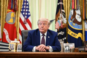 US PRESIDENT Donald Trump speaks to the press in the Oval Office of the White House in Washington, DC, on June 3, 2026.