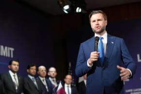 US Vice President JD Vance speaks during a quadrilateral meeting between the US, Iran, Pakistan, and Qatar at the Lake Lucerne Summit, aimed at advancing a deal to end the Middle East conflict, at Buergenstock Resort Lake Lucerne, near Stansstad, Switzerland, June 21, 2026.