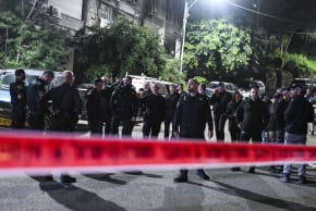 Police at the scene where two people were murdered in Haifa, northern Israel, February 18, 2026. Ilustrative.