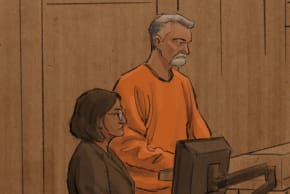 Vance Boelter appears in court during his sentencing hearing after he pleaded guilty to the 2025 killings of Democratic state Representative Melissa Hortman and her husband Mark, and the shootings of State Senator John Hoffman and his wife Yvette, in a courtroom sketch, July 23, 2026.