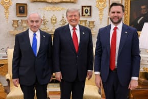 Prime Minister Benjamin Netanyahu meets US President Donald Trump and US Vice President JD Vance in the White House, July 28, 2026.