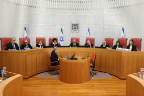 The Supreme Court convenes to maintain the freeze on the law limiting enforcement against haredi (ultra-Orthodox) draft dodgers, July 28, 2026.