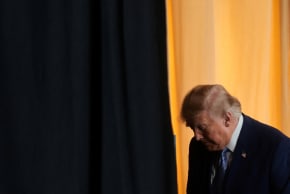US  President Donald Trump departs after unveiling his Ratepayer Protection Pledge, aimed at shielding households from electricity costs tied to the AI boom, at the Environmental Protection Agency (EPA) headquarters in Washington, D.C., US, July 23, 2026.
