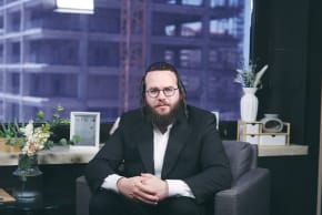 MOTI LEITNER, deputy mayor of Beit Shemesh and founder of the Haredi Public Party, at the ‘Jerusalem Post’ studio this week. Leitner argues that ‘those who aren’t studying must take responsibility’ by serving in the IDF or doing national service, while preserving full-time Torah study for select few