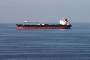 Oil tankers pass through the Strait of Hormuz, December 21, 2018.