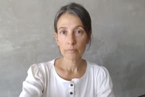 Rachel Goldberg-Polin speaks in a recorded message at the United Nations International Day of Remembrance and Tribute to the Victims of Terrorism, August 21, 2026.