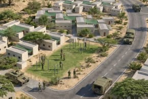 Simulation of a future brigade training bridge.