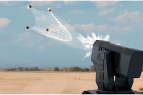 ParaZero's DefendAir neutralizes hostile drones by intercepting them with nets