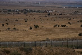 View of the Israeli border with Syria, in the Golan Heights, on August 20, 2026. 