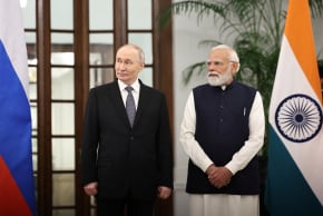 Russia's President Vladimir Putin and India's Prime Minister Narendra Modi attend a meeting in New Delhi, India, December 5, 2025. 