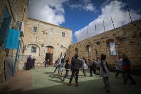 Schmidt-Schule, Catholic German school for Palestinian girls, in East Jerusalem, next to Damascus Gate, June 16, 2015.