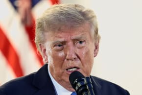 US President Donald Trump speaks while hosting a dinner in the Rose Garden at the White House in Washington, DC, US, September 2, 2026.