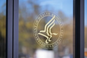 The U.S. Department of Health and Human Services building is seen in Washington, DC.