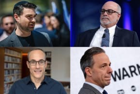 (L-R, clockwise):  Ben Shapiro, Mark Levin, Jake Tapper, and Dan Senor