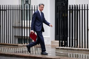 British Foreign Secretary Ed Miliband arrives to attend a cabinet meeting at 10 Downing Street in London, Britain, September 8, 2026.