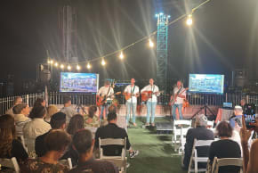 Selichot concert on the rooftop of the historic former Shaare Zedek Hospital