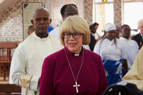 Archbishop of Canterbury Dame Sarah Mullally attends St John's Anglican Church in Yaounde Wednesday, 5th August 2026